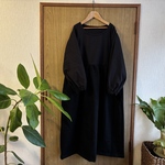 natural*ウール＆ワッシャーコンビお袖ぷっくりOP
