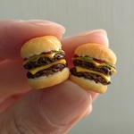 ダブルチーズバーガー(ミニチュアフード)