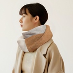 即納『 巻くだけでオシャレな冬支度、大人のための上質スヌード 』メルトンフリース