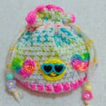 トロピカル　ニコちゃん　ミニ巾着