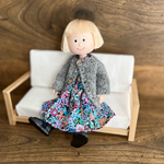 ドール服セット　フレンチスリーブワンピースとカーディガン　マドレーヌちゃん　ニコルちゃん　 doll clothes  madelinedoll  clothes