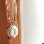 陶土のネックレス『クロス』