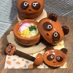 ミニチュア 『たぬきうどんの鍋セット』 ミニチュアフード ミニチュアうどん ドールハウスミニチュア たぬき