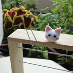 ちょいたし　猫　つまみ細工