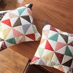 パッチワーククッションカバー