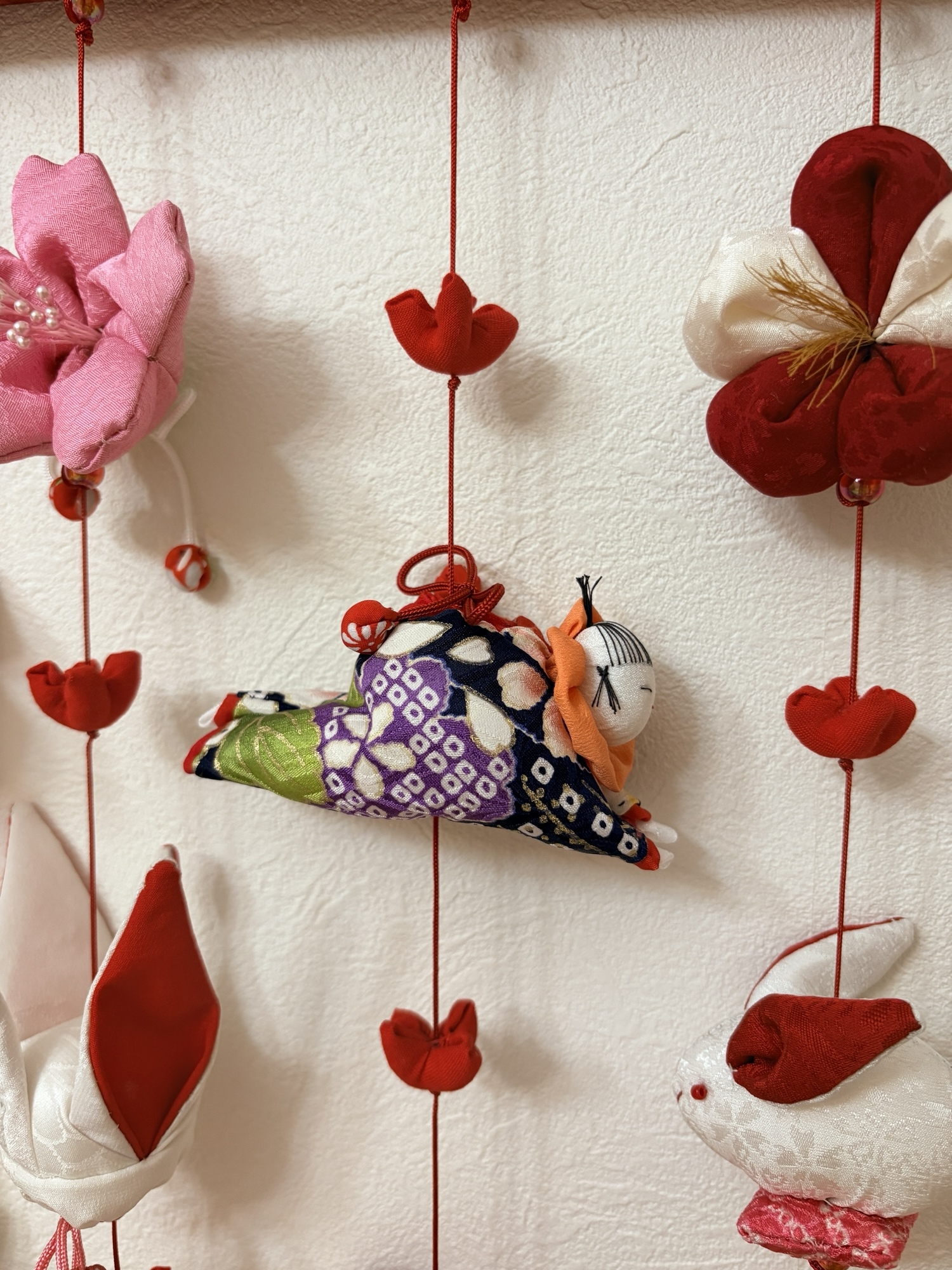 可愛いつるし雛壁掛けタイプNo.182 桃の節句・ひな祭り・さげもん