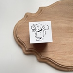 ため息うさぎ　はんこ