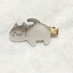 ネコのヘアクリップ（にゃん玉なし