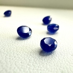【再入荷】9月誕生石 《宝石質 ブルーサファイアAAA-》ラウンドファセットカット ルース 4mm【1粒セット】天然石/ジュエリー素材
