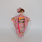 リカちゃんブライス着物 金襴帯＊木綿鞠花 ピンク2