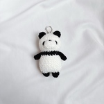もこもこパンダちゃんのあみぐるみ（キーホルダー）🐼