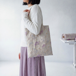 【季節限定新作】銀杏柄ジャカードトートバッグ 金糸刺繍 大容量 通勤