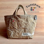 tuttifun＊◻︎◻︎khaki◻︎◻︎canvas bag     A207