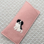 狆刺繍メガネケース