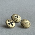 8050 バネホック【真鍮】オリジナルホック　刻印　彫刻　レーザー加工　オーダーメイド