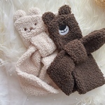 モコモコぬいぐるみミトン ひも付き手袋　ベージュくまちゃん🧸⋆꙳