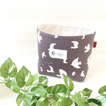 北欧布バスケット　Lより少し小さめのサイズ〜