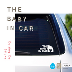 ベビーインカー ステッカー ベイビーインカー おしゃれ 車 THE BABY IN CAR 赤ちゃんが乗っています カーステッカー カーサイン カッティングステッカー シール 防水 きりもじmarke