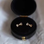 受注製作  ピアス ＊ girly simple ribbon pierce