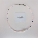 【tubu × tansui necklace ⸝⋆ 】 ピンク × ブルー　淡水パールチョーカー