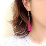 大人の上品なタッセルピアス/イヤリング