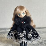 ボアケープ   黒　オビツ11、ピコニーモP用
