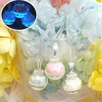 明&暗(夜光)/雪の花・華&雪の結晶　ネックレス