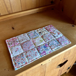 パッチワークティーマット＊リバティpink優しい薔薇