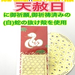 白蛇✨赤✨和紙✨金運上昇✨財運✨高額当選✨恋愛成就✨仕事運✨開運✨子宝✨白蛇の抜け殻✨メモリーオイル使用✨白蛇のお守り【天赦日ご祈祷済】