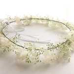 <sale>花冠シングル,ホワイト＆グリーン※サンプル品