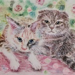 ❮似顔絵❯ペットの絵オーダー  パステル原画⑫