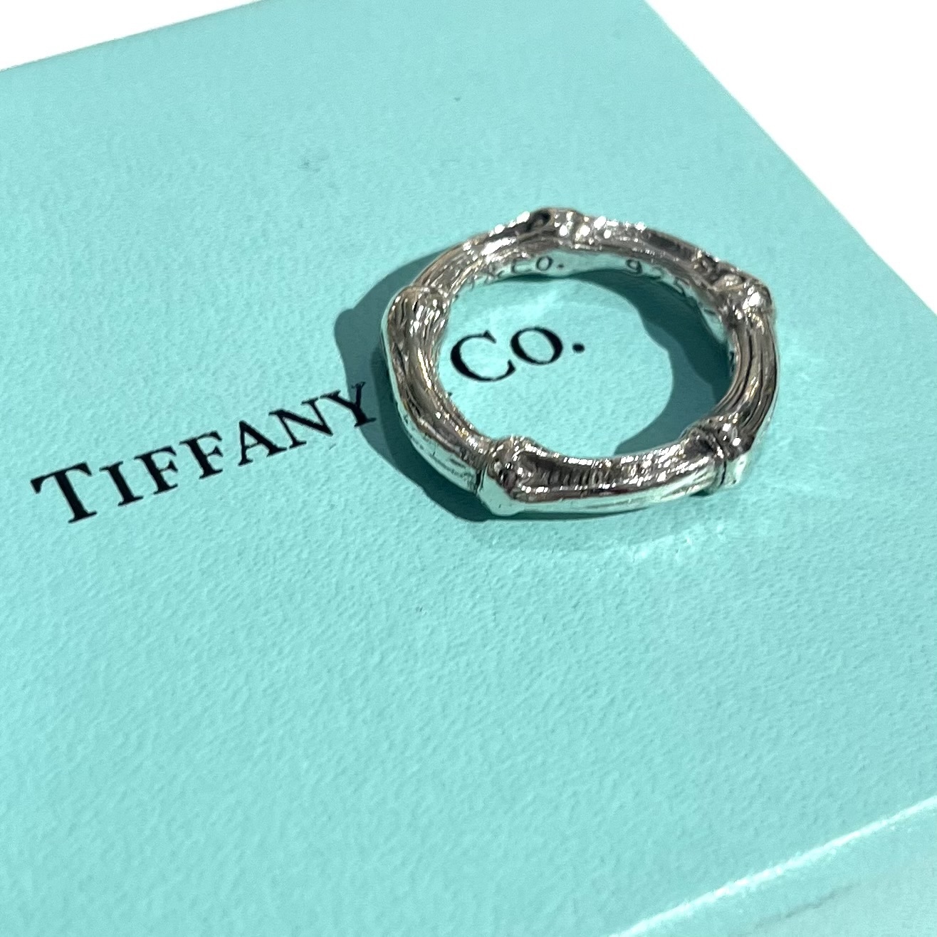 TIFFANY&CO】2065 名作バンブーリング／シルバー925／自然美を纏う／14