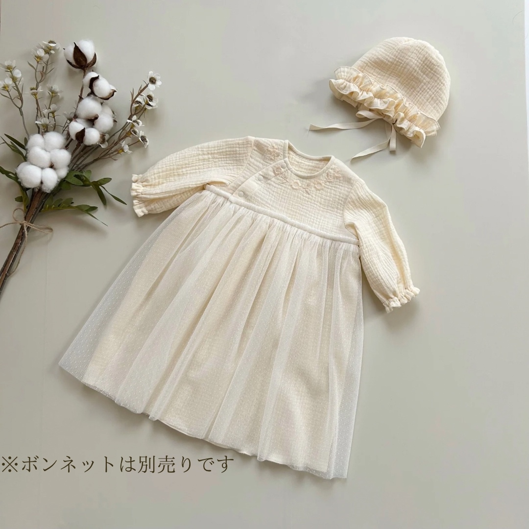 Petite dress 〜はじめてのドレス〜手刺繍ベビーセレモニードレス