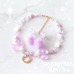 little princess＊star purple ♡ キッズイヤリング キッズネックレス セット キッズアクセサリー プレゼント 女の子 クリスマス 誕生日 贈り物 星 アイドル ゆめかわ