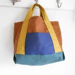 バイオリネンのクレイジーパッチトートBAG③