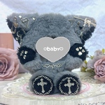 Silver accessory Wolf ฅ^˶•̀д•́˶^ฅ  ぬい服♥⟡.‎⋆