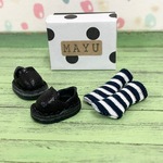 ねんどろいどどーるスリッポン（ブラック）・靴下セット