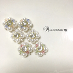フラワー❁パールピアス・イヤリング