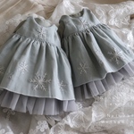 雪の結晶刺繍のお洋服set