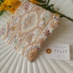 【12㌢】インド刺繍ポーチ　ザリ刺繍　12㌢ファスナーポーチ　両面　ミニ財布　プレゼント　ギフト　誕生日　プレゼント　還暦　新生活　社会人　ご褒美　