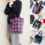 (Tartan&Corduroy) フランネル素材のタータントートバッグ