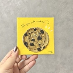 原画『Do you like Cookies？』10㎝×10㎝　クッキー/絵画/アクリル画/テクスチャーアート/アート/キャンバス/インテリア