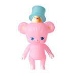 オハナベア　ルナローズ・ミスト　ソフビ製のクマのアートトイ 帽子　魔法のステッキ付　
