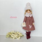 リカちゃん服　ブライス服　冬はピンクで暖かく❄️🩷