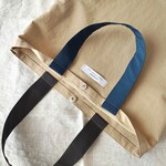 撥水ナイロンワッシャーのトートバッグ／サンドベージュ②