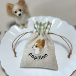 パピヨン🐾巾着ポーチ (小)