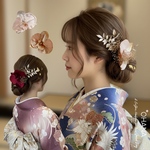 送料無料　 成人式　結婚式　卒業式　ウェディング　蝶々飾り　蝶　浴衣　振袖　袴　和装　ドレスヘア　ポイント髪飾り　袴　蝶々の髪飾り　バタフライ　OHANA