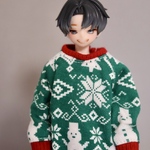 「シチリアの追憶」サイズ●長袖スウェット （クリスマス　アグリーセーター風）※後ろ開きあり