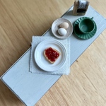 ミニチュア　トースト　いちごジャム