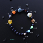 。*:゜☆ 惑星 銀河 神秘なブレスレット 天然石 。*:゜☆ universe milky way stars planets  宇宙 天体 マザーオブパール 星座 太陽 地球